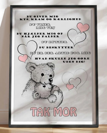 Mors Dag Plakat Med Bamser