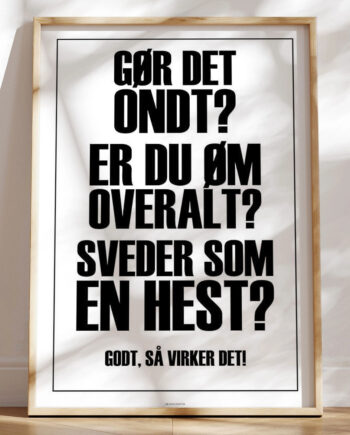 Motiverende Workout Plakat