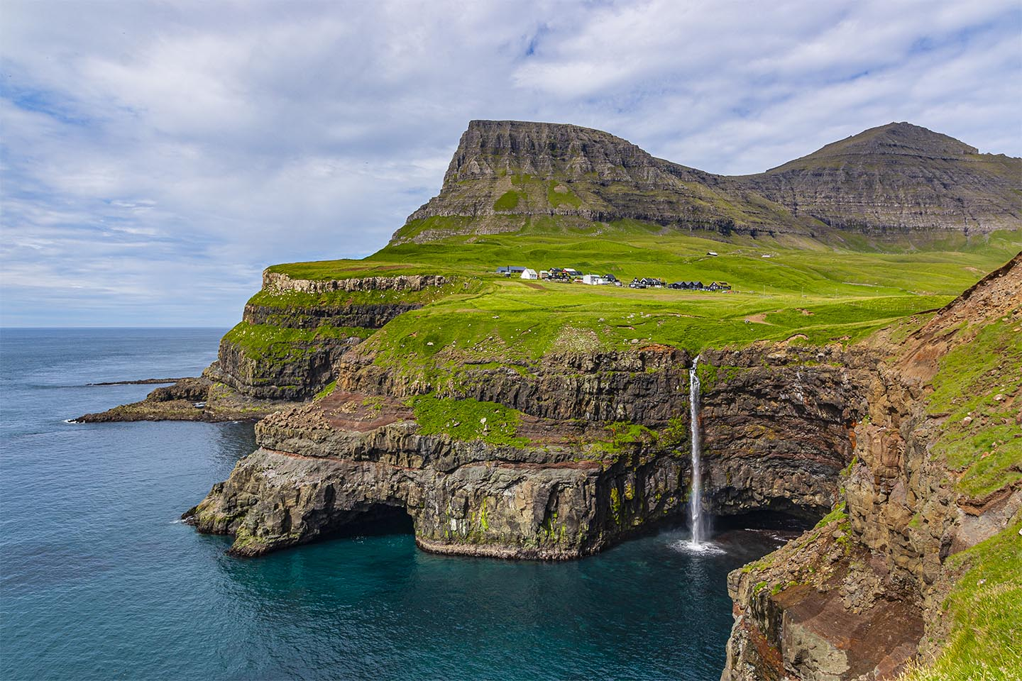 Muì Lafossur Waterfall Af Rasmus Gundorff Sæderup