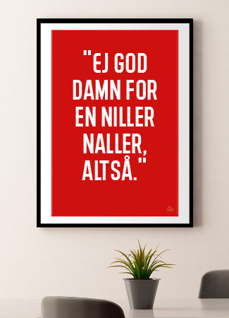 Niller Naller-plakat 30 40 Cm Kr 219 -