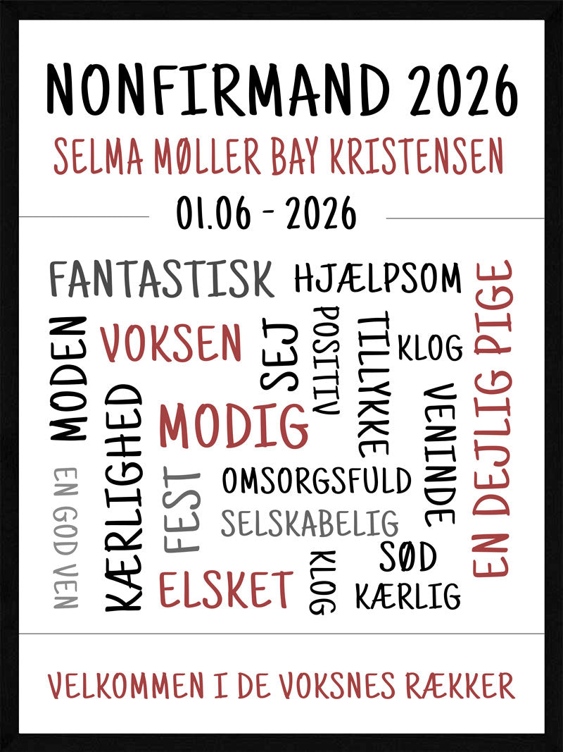 Nonfirmand Plakat   Pige