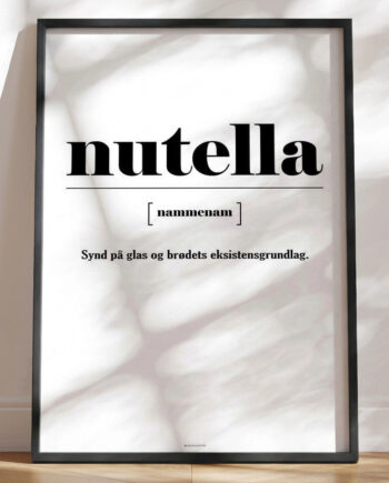 Nutella Definitionsplakat