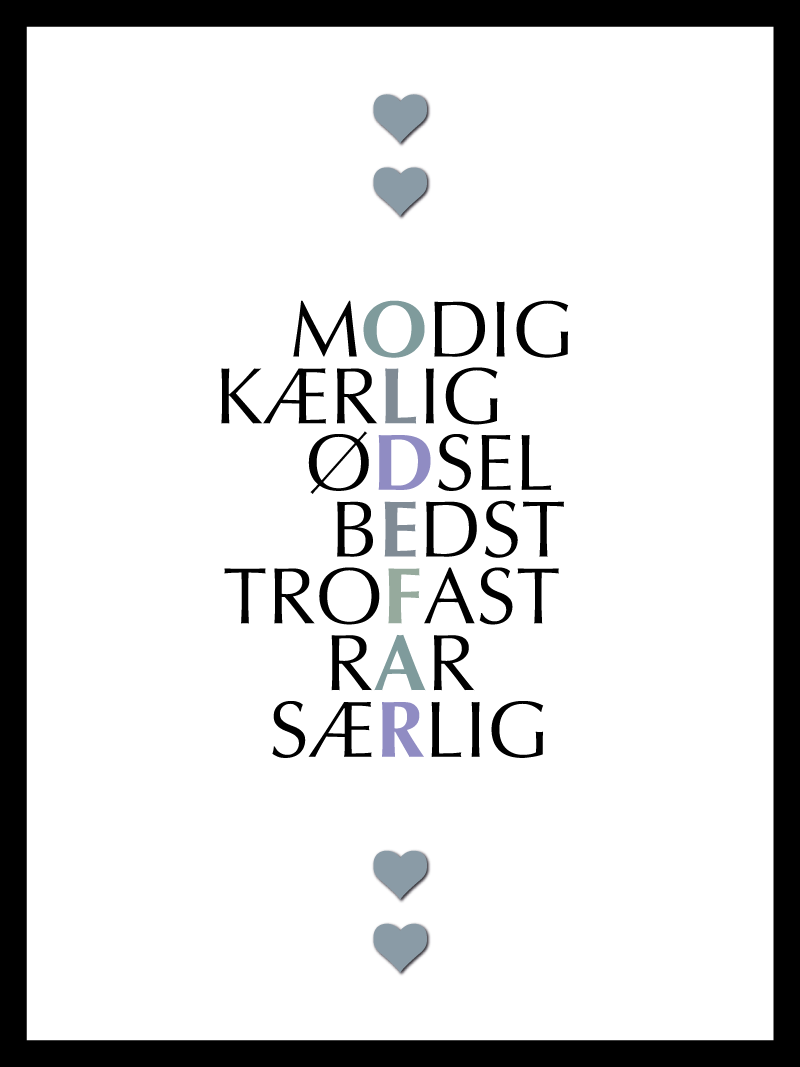 Oldefar Citat Plakat