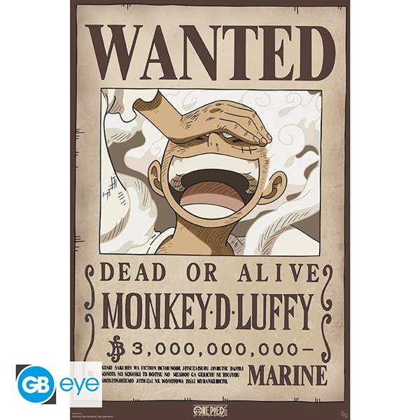 One Piece Wanted Luffy Wano Poster Plakat 61x91 5cm