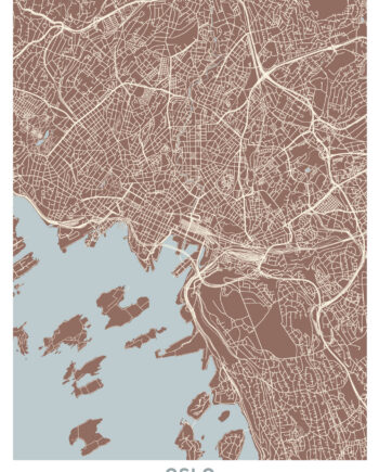 Oslo Kort Af Illux