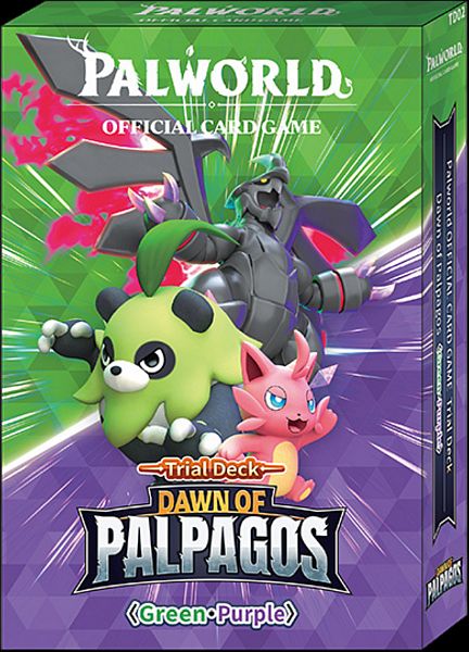 Palworld Official Card Game Tcg : Td02 Dawn Of Palpagos: Green-purple Deck