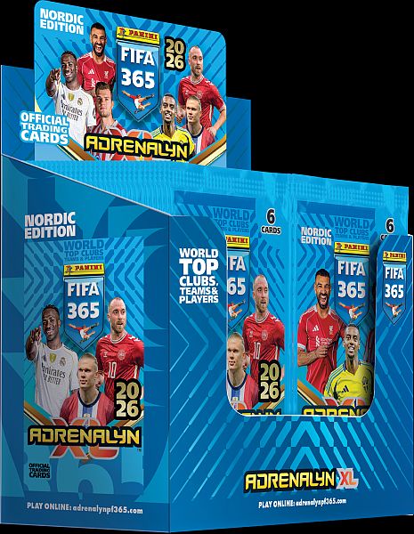 Panini Adrenalyn : Fifa 365 2026 Nordic Edition Booster Display Box Med 50 Pakker