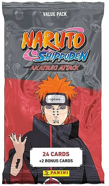 Panini Naruto Shippuden Akatsuki Attack Trading Card Collection Fat Value Pack