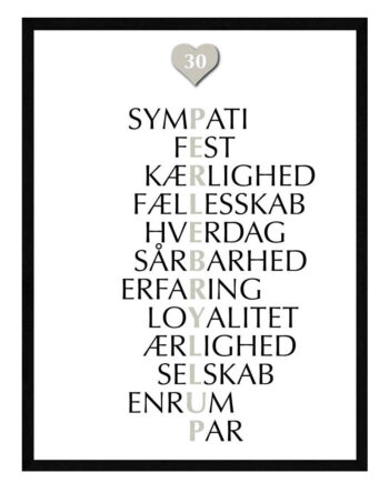 Perlebryllup Citat Plakat