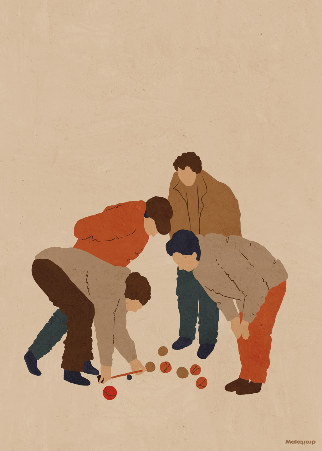 Petanque Brun Af Maladroit