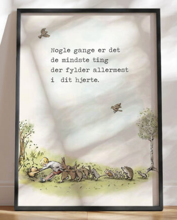 Peter Plys Plakat De Mindste Ting
