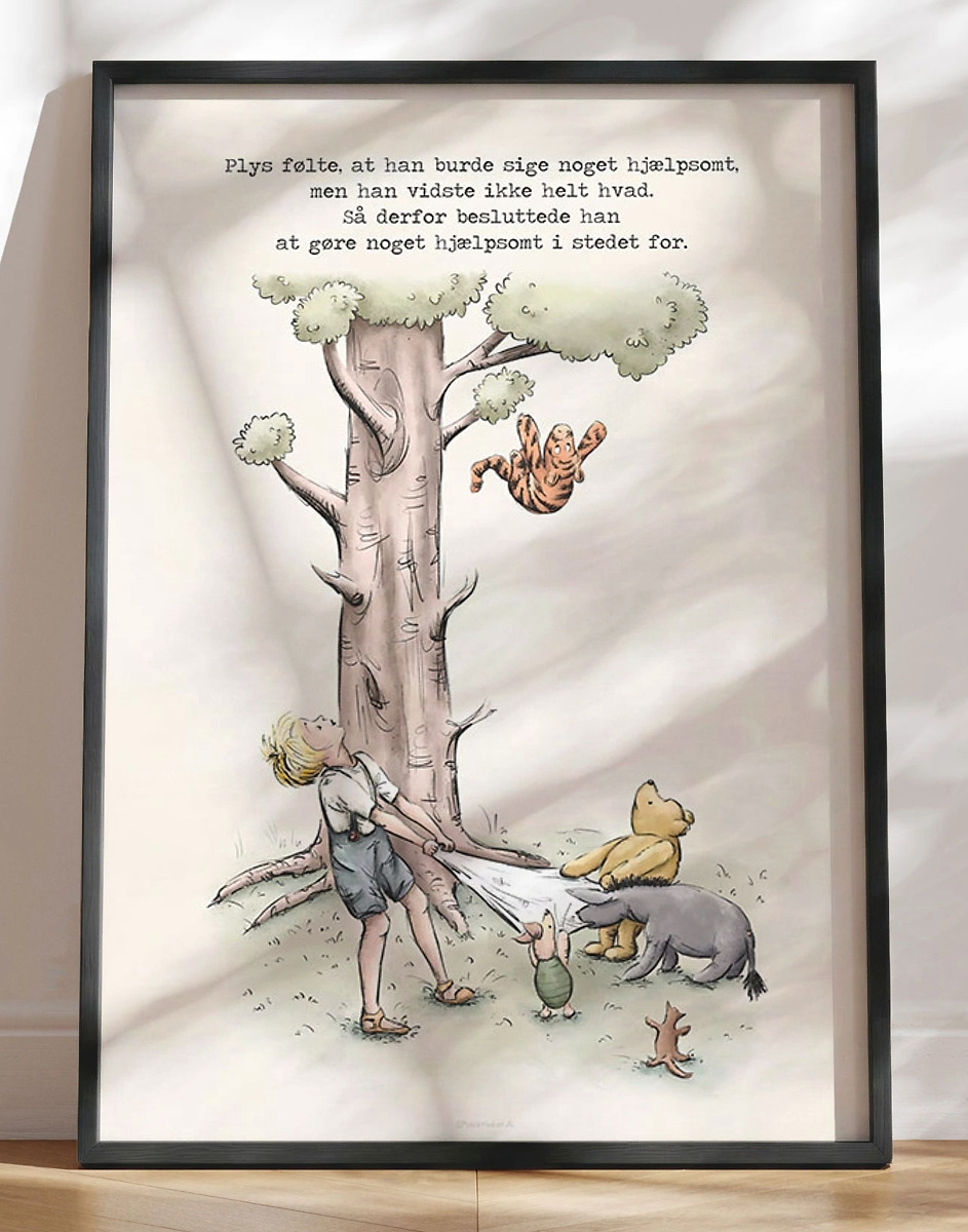 Peter Plys Plakat Gøre Noget Hjælpsomt