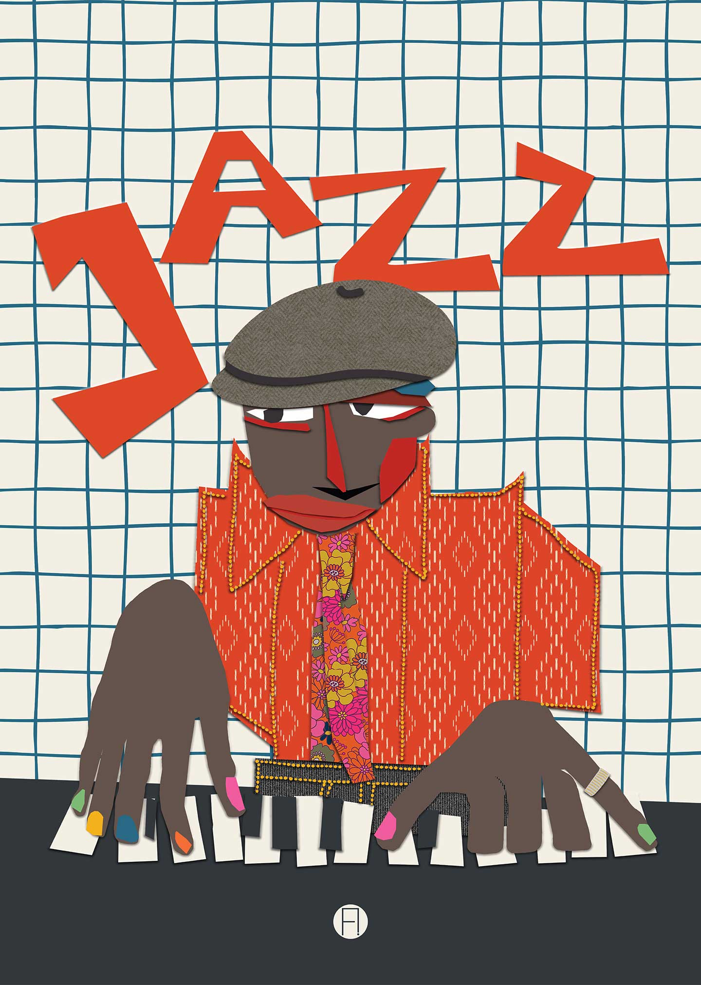 Piano Man Af Få Mu Illustrations