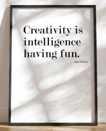 Plakat Med Einstein Citat
