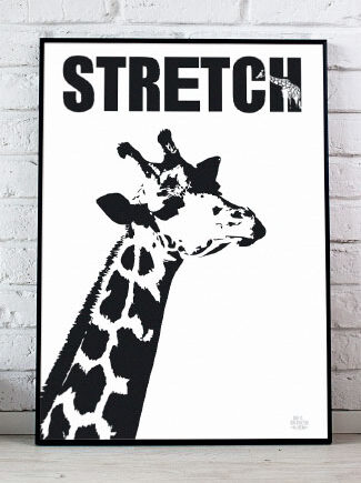 Plakat Med Giraf 21   29    A4  Kr  199 -
