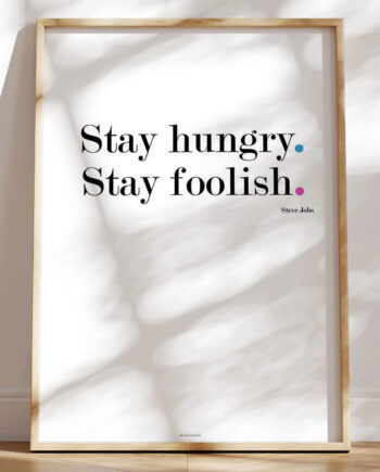 Plakat Med Steve Jobs Citat