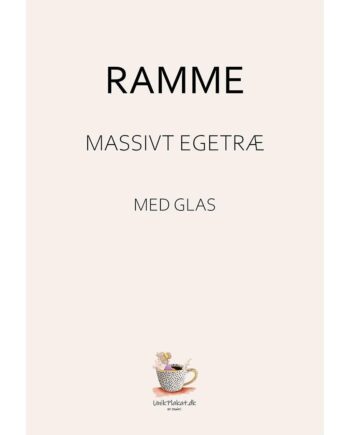 Plakatramme Natur Kvalitetsramme Med ægte Glas Af Massiv Egetræ