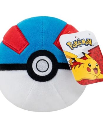 Pok 195 169 Mon: Pokeball Great Ball Plush Bamse 10cm