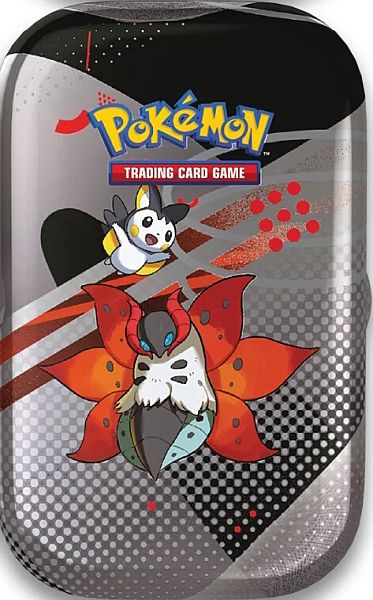 Pokemon Black Bolt White Flare Mini Tin: Volcarona Emolga