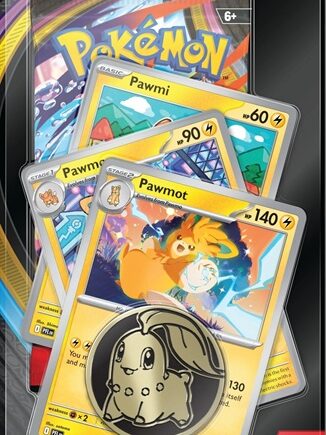 Pokemon Blister Pack  -pack Premium Checklane Blister:   Mega Evolution: Chaos Rising Booster Pakke   Pawmot Line Promos     195 184 Nt