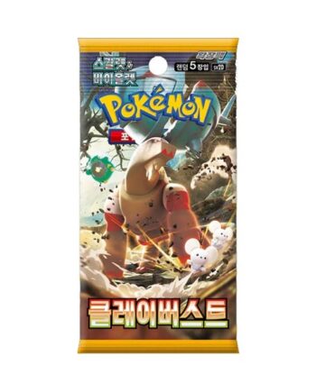 Pokemon Booster Pakke Scarlet   Violet Sv2d: Clay Burst  Koreansk