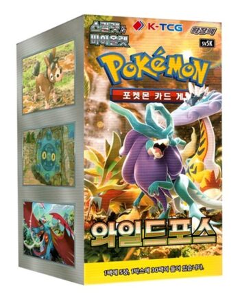 Pokemon Display  Booster Box  Scarlet   Violet Sv5k: Wild Force  Koreansk  30 Boosters