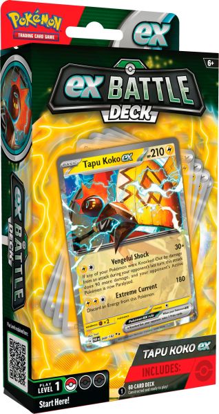 Pokemon Ex Battle Deck: Tapu Koko Ex  2024