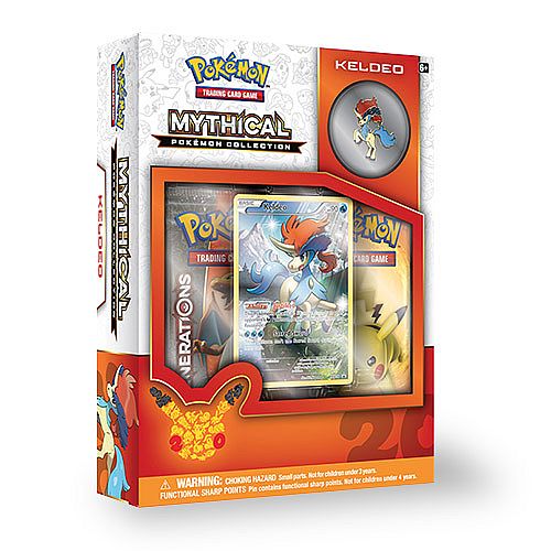 Pokemon Generations  20th Anniversary  Mythical Collection: Keldeo   Boosters  Promo   Pin