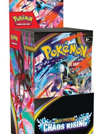 Pokemon Half-size Display  Halv Booster Box Sealed  Me04 Mega Evolution: Chaos Rising 18 Boosters