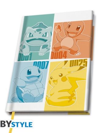 Pokemon Kanto Starters A5 Notebook