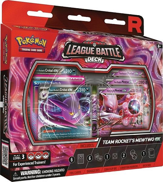 Pokemon League Battle Deck: Team Rocket Mewtwo Ex 2025