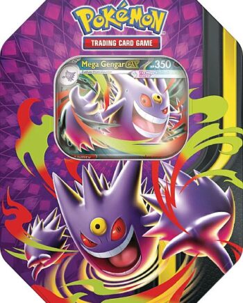 Pokemon Mega Gengar Ex Tin  2026 Mega Moonlit Tin