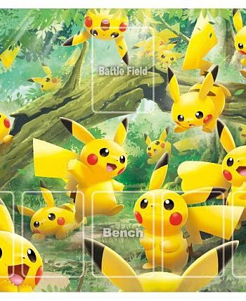 Pokemon Spillem 195 165 Tte  Playmat  Pikachu Forest Outbreak