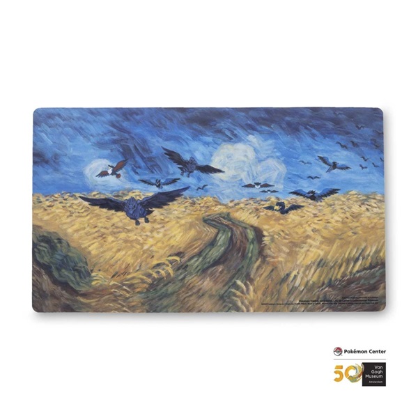 Pokemon Spillem 195 165 Tte  Playmat  Pok 195 169 Mon Center   Van Gogh Museum: Corviknight Inspired By Wheatfield With Crows
