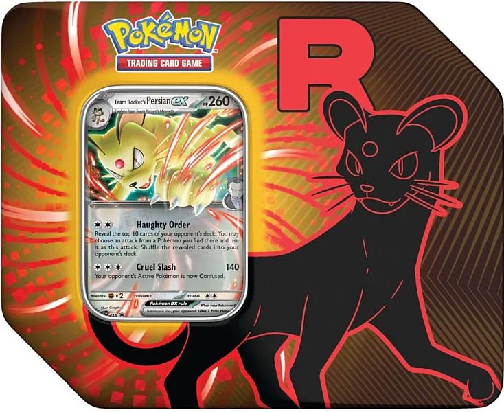 Pokemon Team Rocket Persian Ex Tin Usa Version