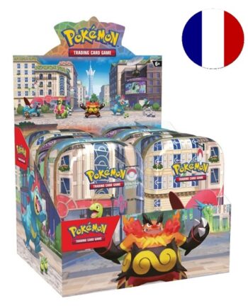 Pokemon Tin Kasse Fransk French 2026 Summer Lumiose City  Mini Tins Display 10 Mini Tins   20 Boosters