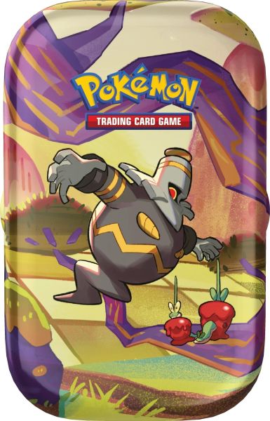 Pokemon Tin Kasse 2024 Summer Scarlet   Violet: Shrouded Fable Mini Tin: Dusknoir   Applin    Boosters   Klisterm 195 166 Rker