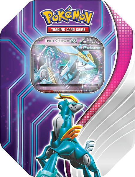 Pokemon Tin Kasse 2024 Wave   Fall: Iron Crown Ex  Future Cobalion  Paradox Destinies Collector   Tin Box    Boosters