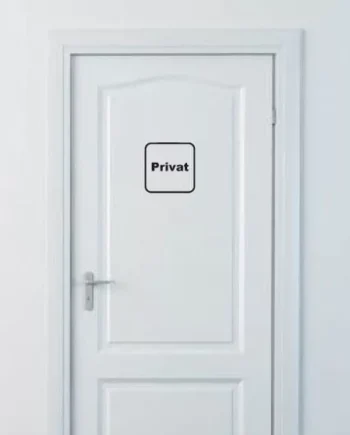 Privat Skilt Wallsticker