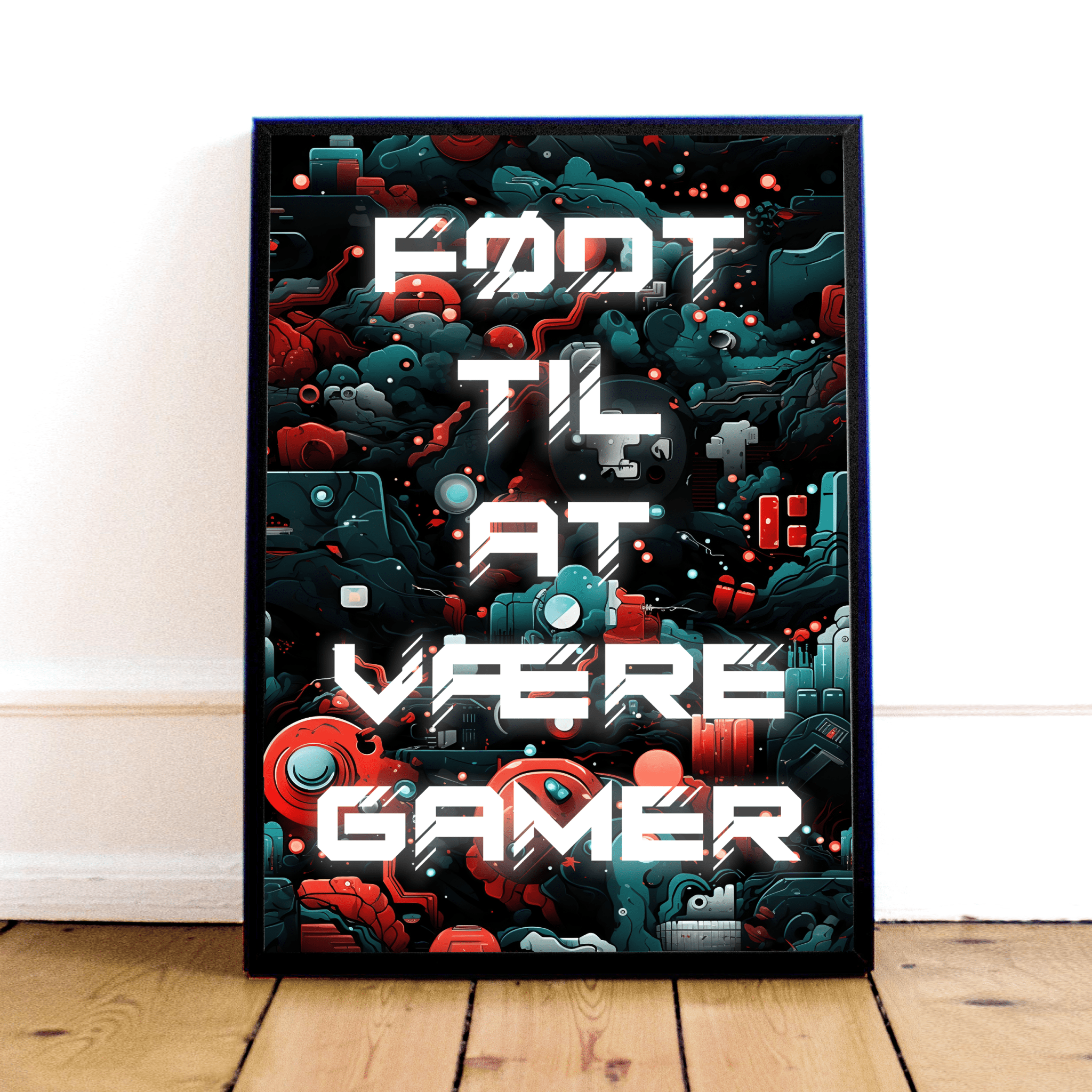 Quot Født Til At Være Gamer Quot  Plakat