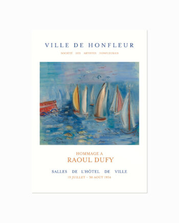 Raoul Dufy  Régates   La Jetée Rouge Au Havre