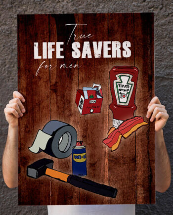 Real Life Savers-plakat 21   29    A4  Kr  199 -