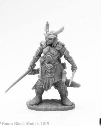 Reaper Bones Black: Frost Giant Heroine Plastic Miniature