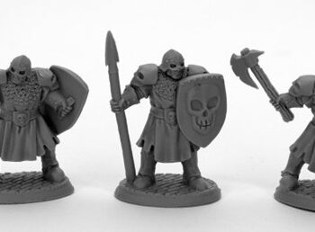Reaper Bones Black: Maggotcrown Men At Arms     Plastic Miniatures