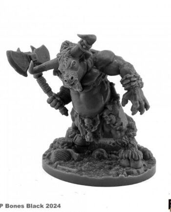 Reaper Bones Black: Minotaur Plastic Miniature