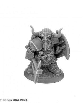 Reaper Bones Usa Dungeon Dwellers: Dromn Ironsworn  Dwarf Warrior Plastic Miniature