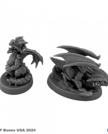 Reaper Bones Usa Reaper Legends: Dragon Hatchlings     Plastic Miniatures