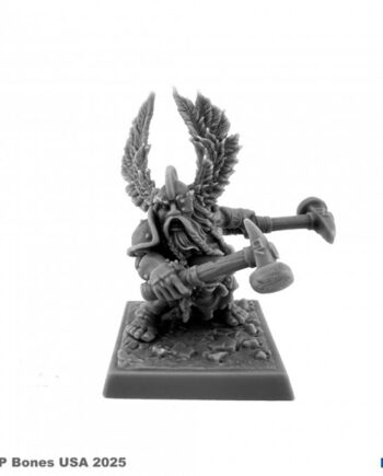 Reaper Bones Usa Reaper Legends: Mad Rogat  Dwarf Hero Plastic Miniature