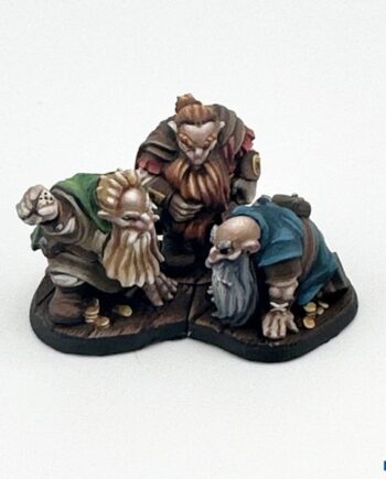 Reaper Bones Usa Reaper Legends: Townsfolk: Gambling Dwarves     Plastic Miniatures