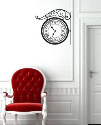 Retro Vægur Wallsticker